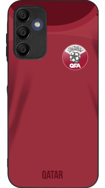 Samsung Galaxy A15 Case Hülle - Silikon schwarz Katar 2022 personalisierbares Fussballtrikot