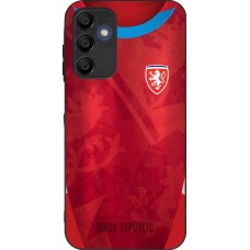 Samsung Galaxy A15 Case Hülle - Silikon schwarz Tschechische Republik personalisierbares Fussballtrikot