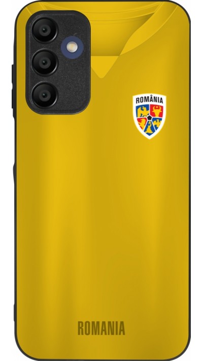 Samsung Galaxy A15 Case Hülle - Silikon schwarz Fussballtrikot Rumänien