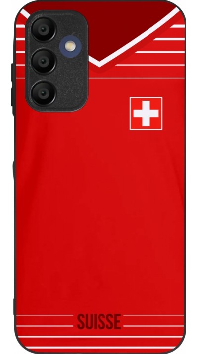 Samsung Galaxy A15 Case Hülle - Silikon schwarz Football shirt Switzerland 2022