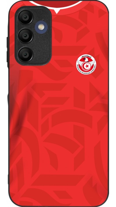 Samsung Galaxy A15 Case Hülle - Silikon schwarz Tunesien 2022 personalisierbares Fussballtrikot