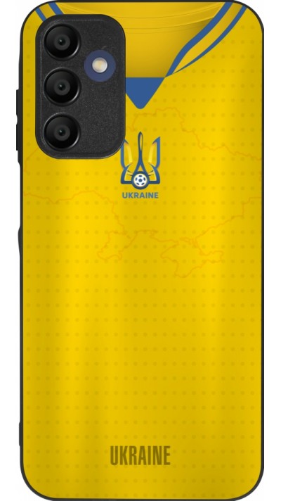 Samsung Galaxy A15 Case Hülle - Silikon schwarz Fussballtrikot Ukraine