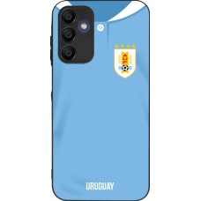 Samsung Galaxy A15 Case Hülle - Silikon schwarz Uruguay 2022 personalisierbares Fussballtrikot