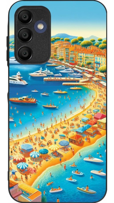 Samsung Galaxy A15 Case Hülle - Silikon schwarz French Riviera People