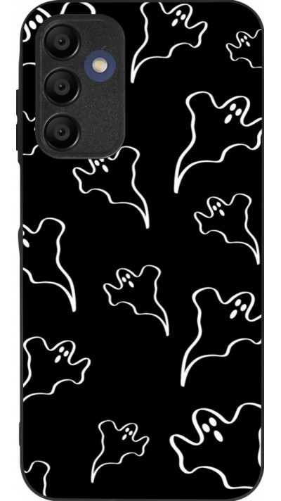 Samsung Galaxy A15 Case Hülle - Silikon schwarz Halloween 2024 black and white ghosts