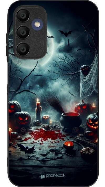 Samsung Galaxy A15 Case Hülle - Silikon schwarz Halloween 2024 Dunkler Mond