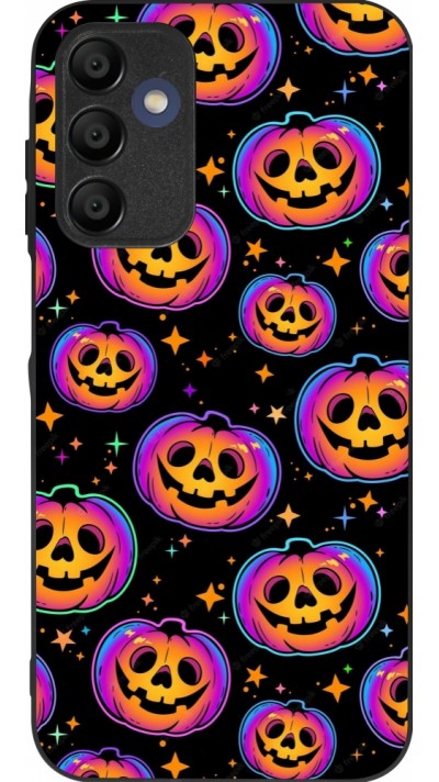 Samsung Galaxy A15 Case Hülle - Silikon schwarz Halloween 2024 rainbow pumpkins