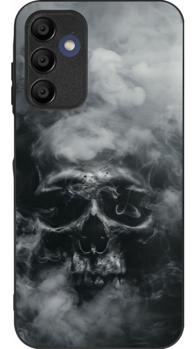 Samsung Galaxy A15 Case Hülle - Silikon schwarz Halloween 2024 smoky skull