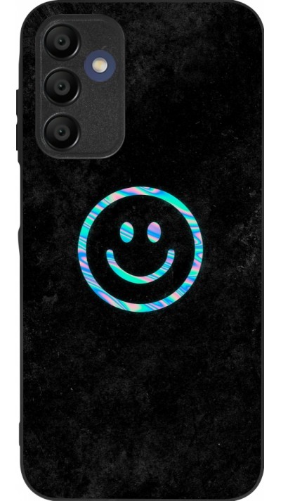 Samsung Galaxy A15 Case Hülle - Silikon schwarz Happy smiley irisirt