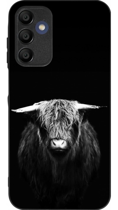 Samsung Galaxy A15 Case Hülle - Silikon schwarz Highland calf black