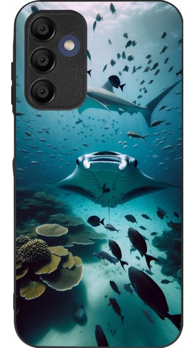 Samsung Galaxy A15 Case Hülle - Silikon schwarz Manta Lagune Reinigung