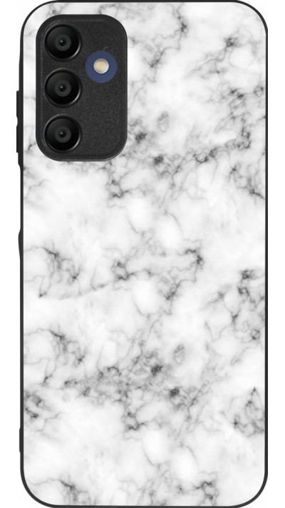 Samsung Galaxy A15 Case Hülle - Silikon schwarz Marble 01