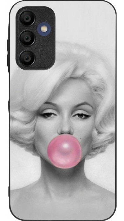 Samsung Galaxy A15 Case Hülle - Silikon schwarz Marilyn Bubble