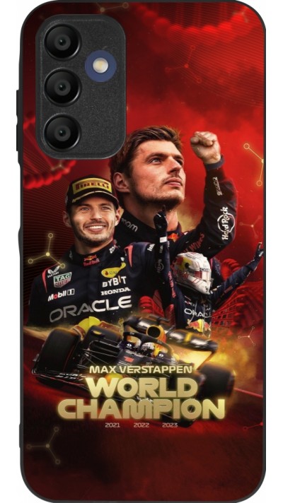 Samsung Galaxy A15 Case Hülle - Silikon schwarz Max Verstappen Champion 2023