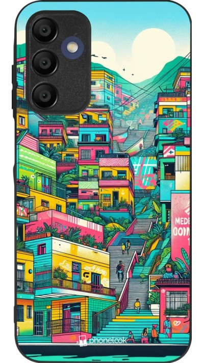 Samsung Galaxy A15 Case Hülle - Silikon schwarz Medellin Comuna 13 Kunst