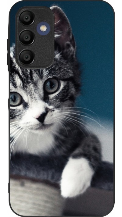 Samsung Galaxy A15 Case Hülle - Silikon schwarz Meow 23