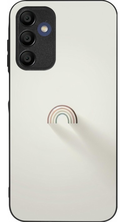 Samsung Galaxy A15 Case Hülle - Silikon schwarz Mini Regenbogen Minimal