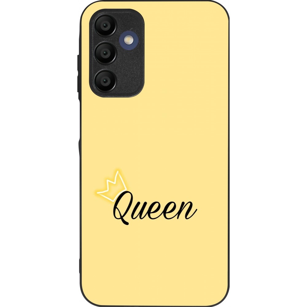 Samsung Galaxy A15 Case Hülle - Silikon schwarz Mom 2024 Queen