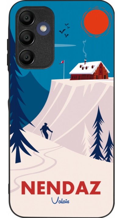 Samsung Galaxy A15 Case Hülle - Silikon schwarz Nendaz Cabane Ski