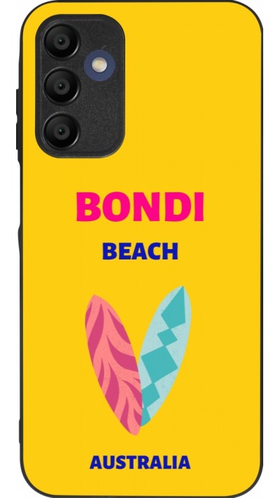 Samsung Galaxy A15 Case Hülle - Silikon schwarz Pop Summer Destination Bondi