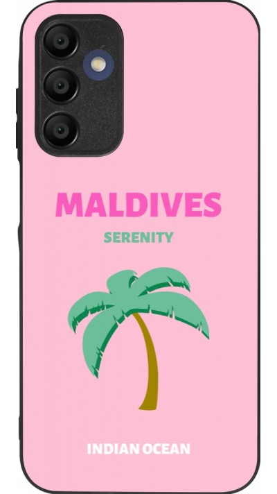 Samsung Galaxy A15 Case Hülle - Silikon schwarz Pop Summer Destination Maldives