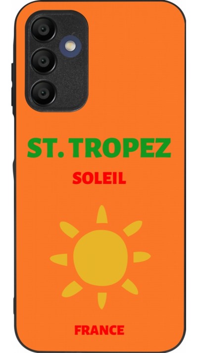 Samsung Galaxy A15 Case Hülle - Silikon schwarz Pop Summer Destination St-Tropez