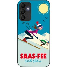 Coque Samsung Galaxy A15 - Silicone rigide noir Saas-Fee Ski Downhill