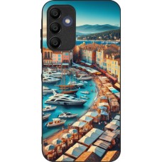 Samsung Galaxy A15 Case Hülle - Silikon schwarz Saint-Tropez Strand