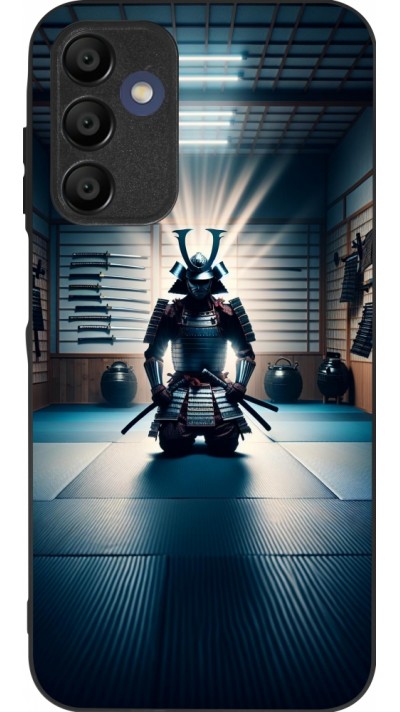 Samsung Galaxy A15 Case Hülle - Silikon schwarz Samurai im Gebet