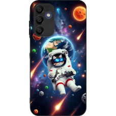 Samsung Galaxy A15 Case Hülle - Silikon schwarz VR SpaceCat Odyssee