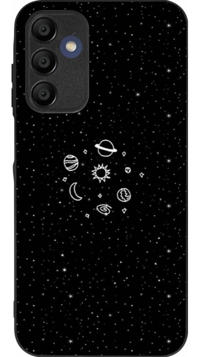 Samsung Galaxy A15 Case Hülle - Silikon schwarz Space Doodle