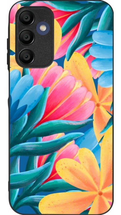 Coque Samsung Galaxy A15 - Silicone rigide noir Spring 23 colorful flowers