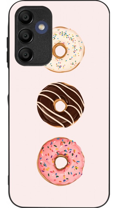 Coque Samsung Galaxy A15 - Silicone rigide noir Spring 23 donuts