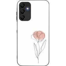 Coque Samsung Galaxy A15 - Silicone rigide noir Spring 23 minimalist flower