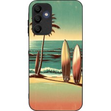 Samsung Galaxy A15 Case Hülle - Silikon schwarz Surf Paradise