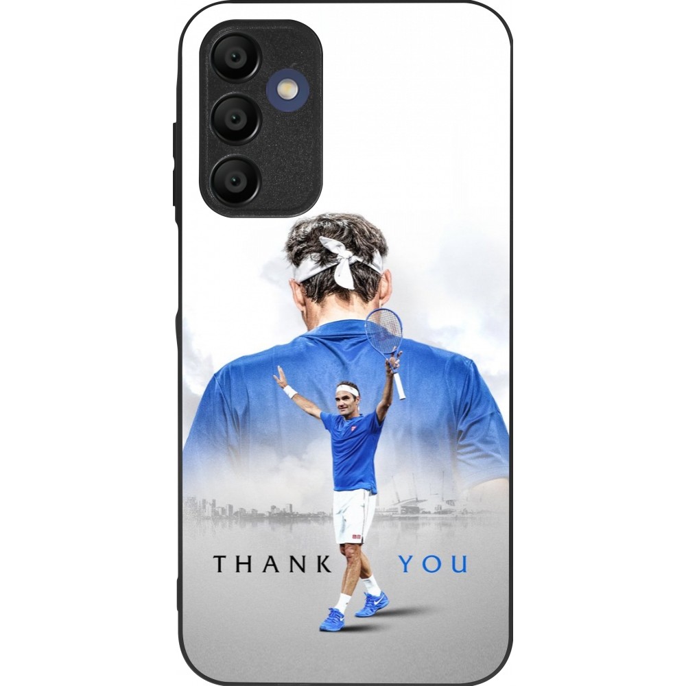 Samsung Galaxy A15 Case Hülle - Silikon schwarz Thank you Roger