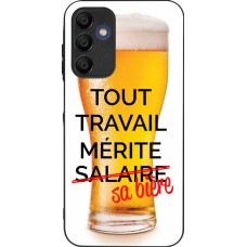 Samsung Galaxy A15 Case Hülle - Silikon schwarz Tout travail mérite sa bière