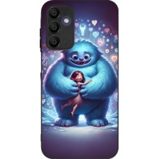 Samsung Galaxy A15 Case Hülle - Silikon schwarz Valentin 2024 Flauschige Liebe