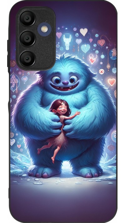 Samsung Galaxy A15 Case Hülle - Silikon schwarz Valentin 2024 Flauschige Liebe