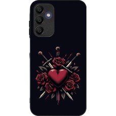 Samsung Galaxy A15 Case Hülle - Silikon schwarz Valentine 2024 gothic love