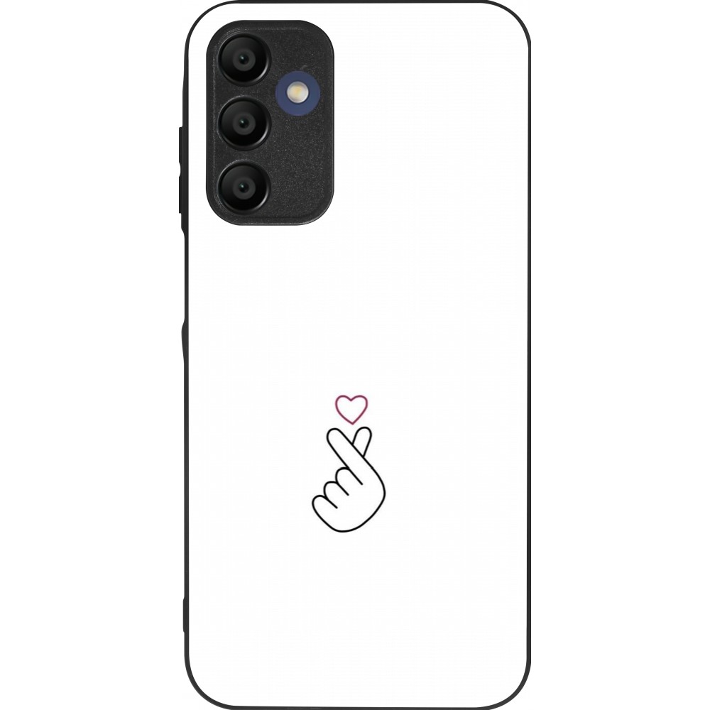 Samsung Galaxy A15 Case Hülle - Silikon schwarz Valentine 2024 heat by Millennials