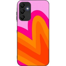 Samsung Galaxy A15 Case Hülle - Silikon schwarz Valentine 2024 heart gradient