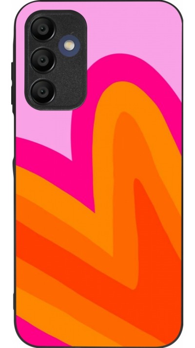 Samsung Galaxy A15 Case Hülle - Silikon schwarz Valentine 2024 heart gradient