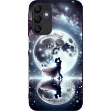 Samsung Galaxy A15 Case Hülle - Silikon schwarz Valentin 2024 Liebe unter dem Mond