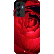 Samsung Galaxy A15 Case Hülle - Silikon schwarz Valentine 2022 Rose