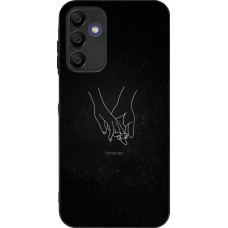 Samsung Galaxy A15 Case Hülle - Silikon schwarz Valentine 2023 hands forever