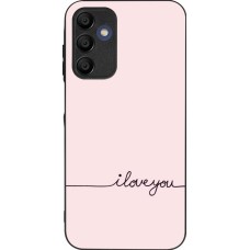 Samsung Galaxy A15 Case Hülle - Silikon schwarz Valentine 2023 i love you writing