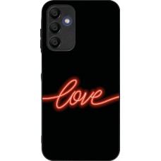 Samsung Galaxy A15 Case Hülle - Silikon schwarz Valentine 2023 neon love