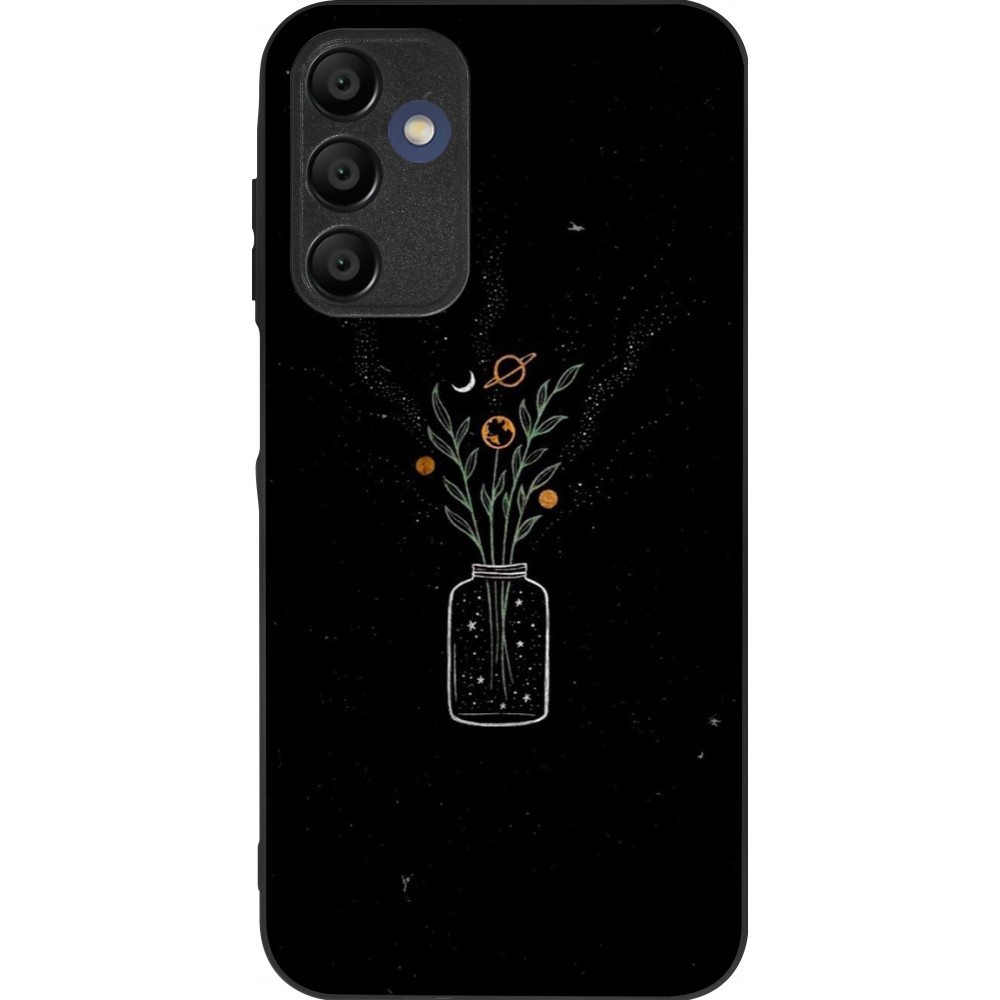 Samsung Galaxy A15 Case Hülle - Silikon schwarz Vase black