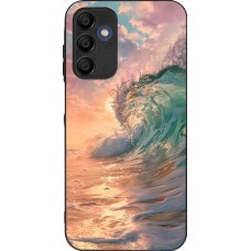 Samsung Galaxy A15 Case Hülle - Silikon schwarz Wave Sunset